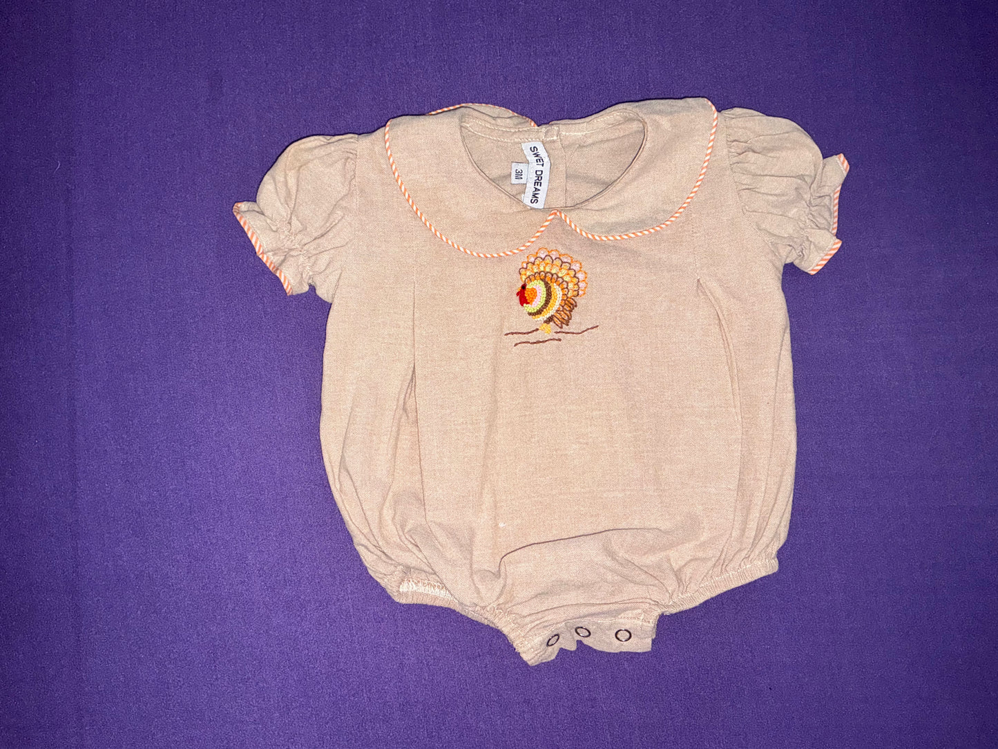 Sweet Dreams Turkey Romper