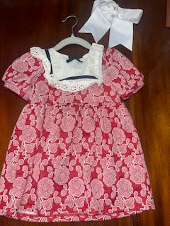 Janie and Jack Red Patterned Dress