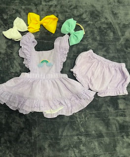 Purple Rainbow Outfit 6-12M