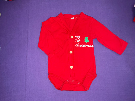 My 1st Christmas Romper
