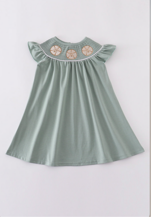 Sand dollar smocked dress