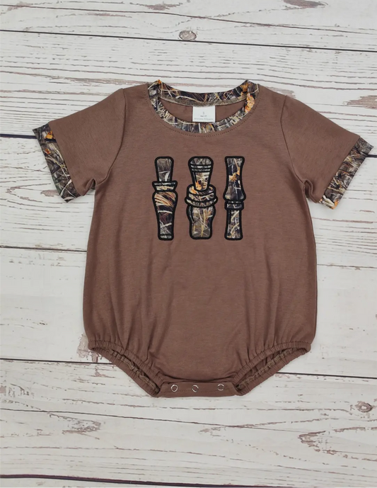 Duck Call Camo Romper