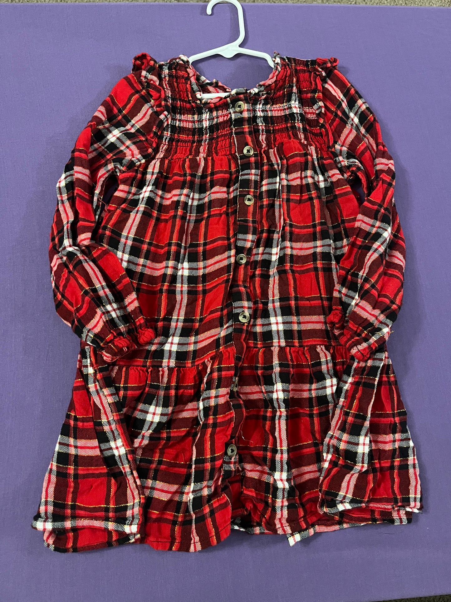 Cat and Jack Red plaid dress