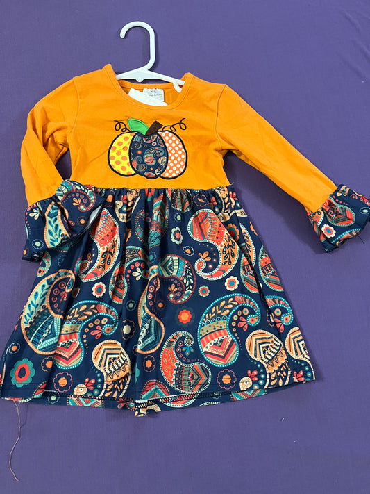 Boho Pumpkin dress